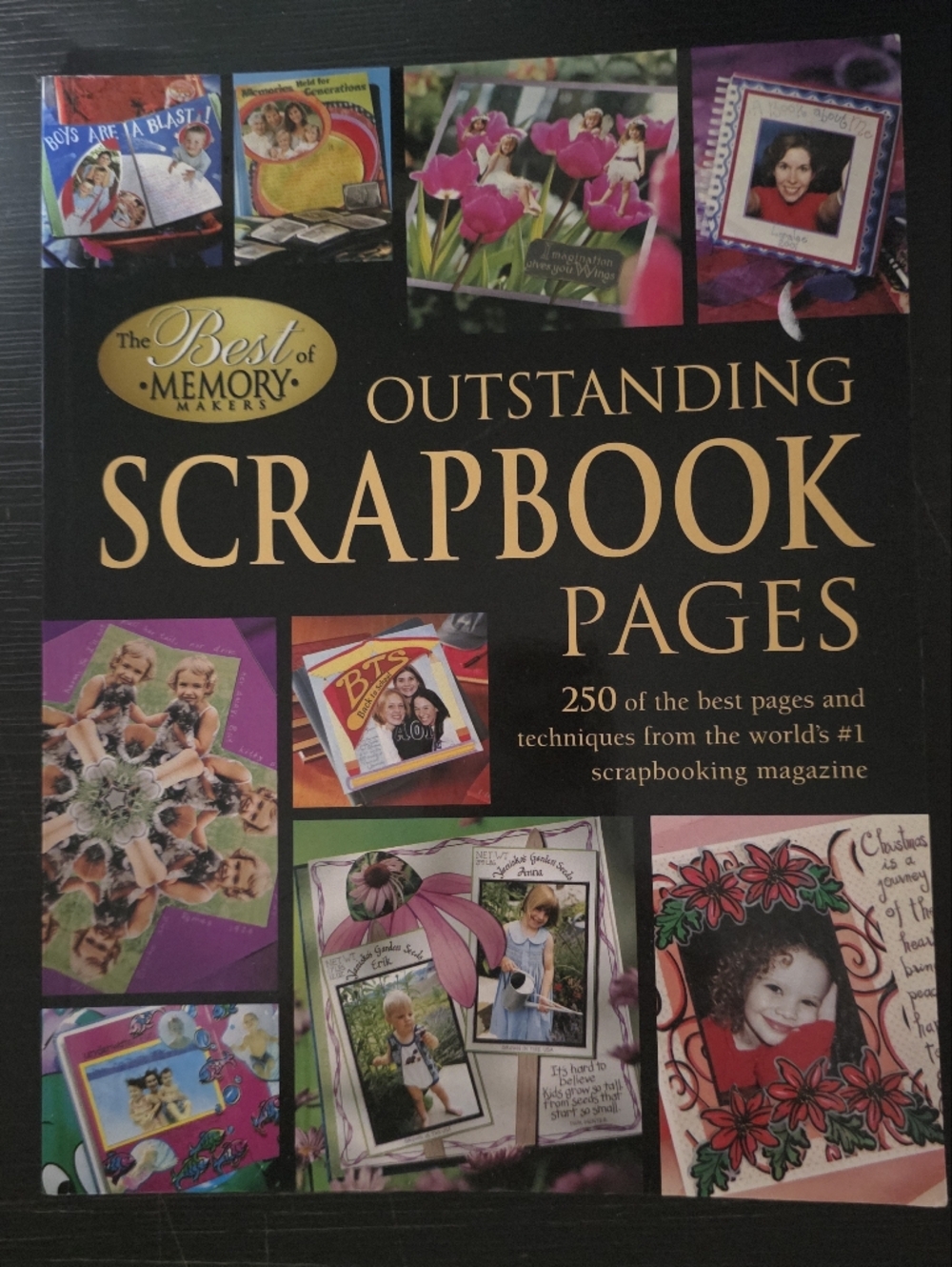Outstanding Scrapbook Pages - Black & Gold Cover
